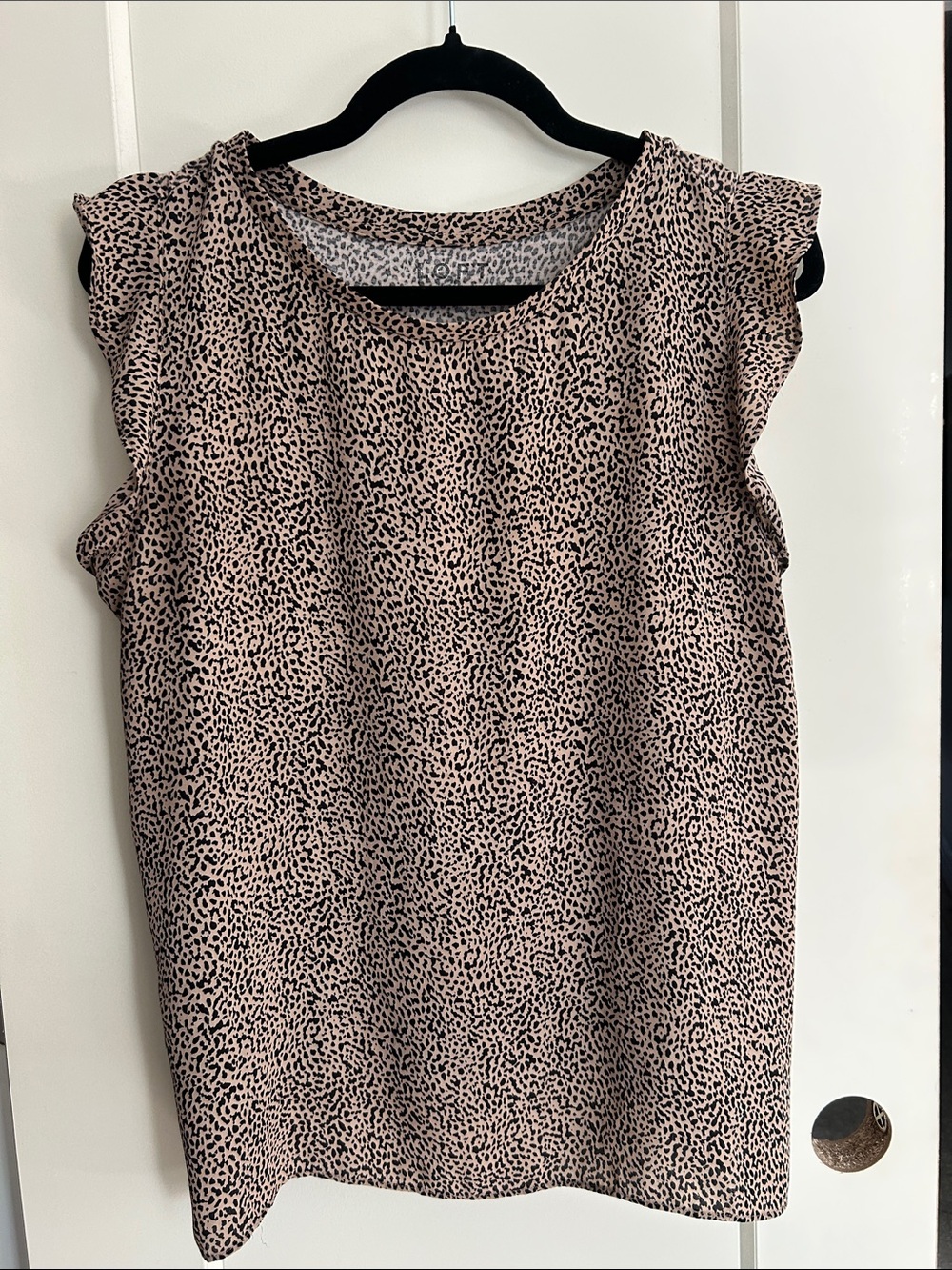 LOFT Leopard Print Sleeveless Top